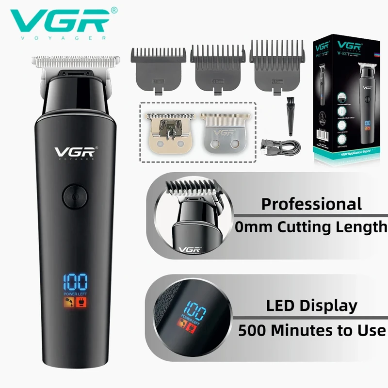 VGR Hair Clipper 8-hours Hair Trimmer