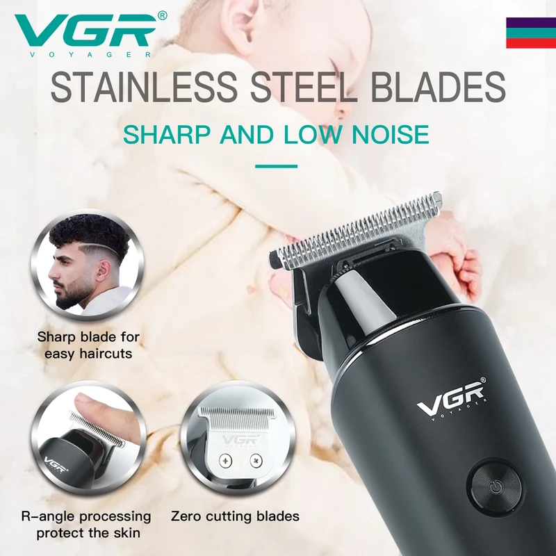 VGR Hair Clipper 8-hours Hair Trimmer - Image 5