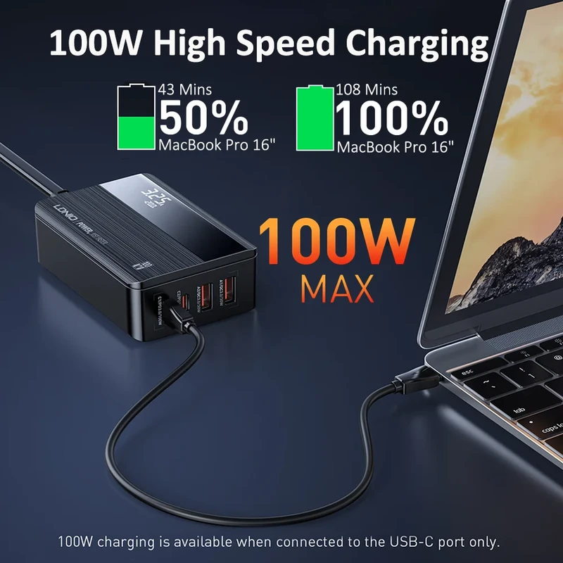 LDNIO A4809C GaN 100W 4-Port Desktop Charger