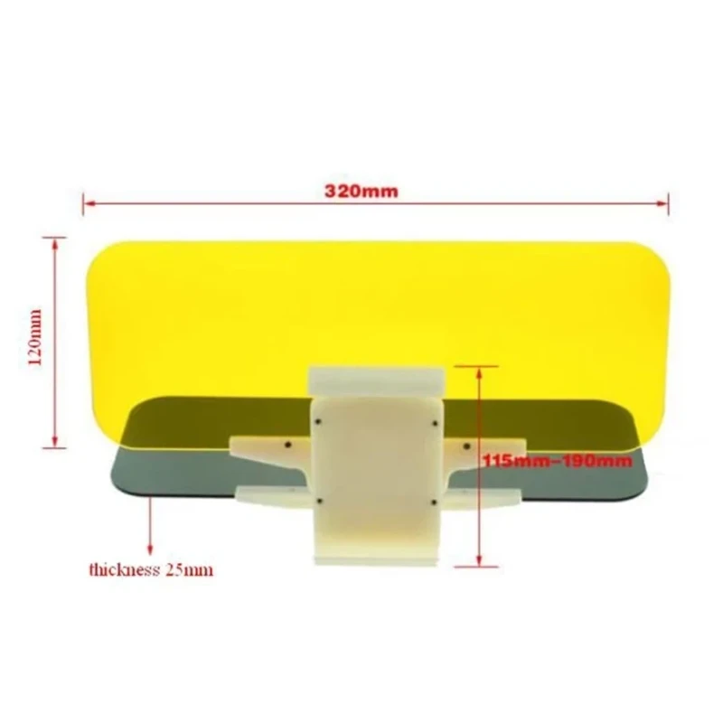 2 In 1 Car Anti Glare Day And Night Sun visor Mirrors