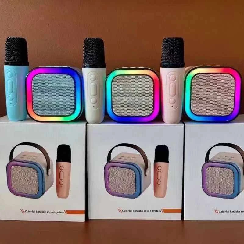 K12 Wireless Karaoke Mic Speaker With RGB LED Light for Kids (P-1135) ডেলিভারী চার্জ ফ্রী