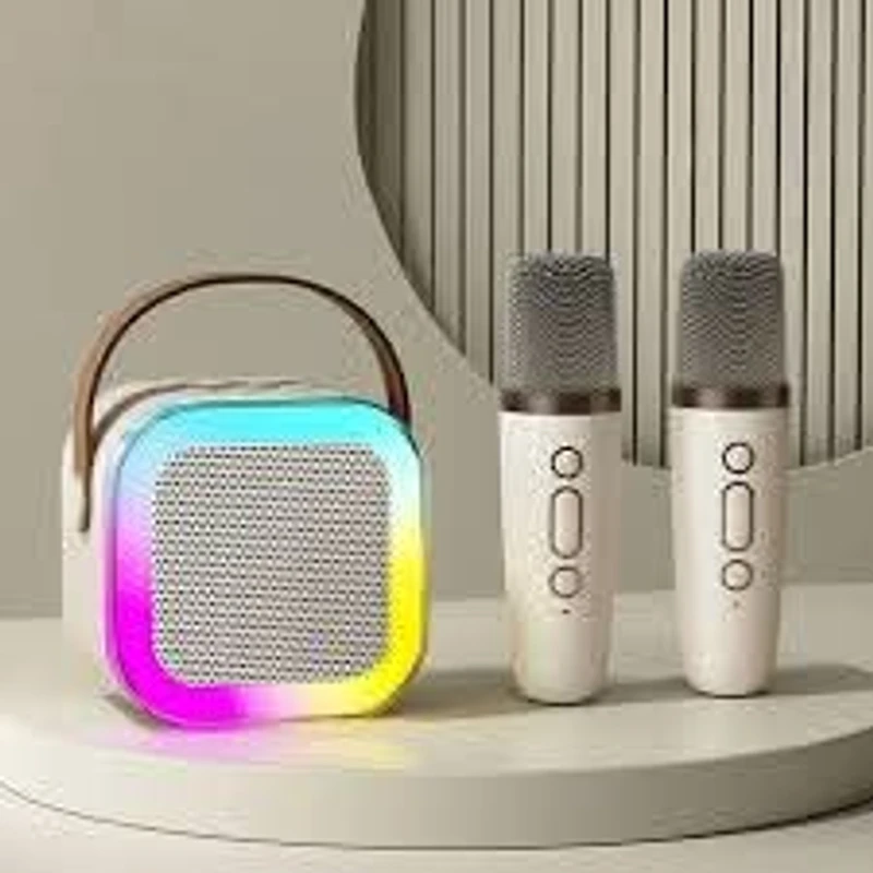 K12 Wireless Karaoke Mic Speaker With RGB LED Light for Kids (P-1135) ডেলিভারী চার্জ ফ্রী