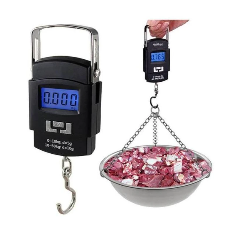 Electronic Portable LCD Digital Scale Double Precision Luggage Weight Scale Balance Scales with Hanging Hook (P-1601) - Image 3
