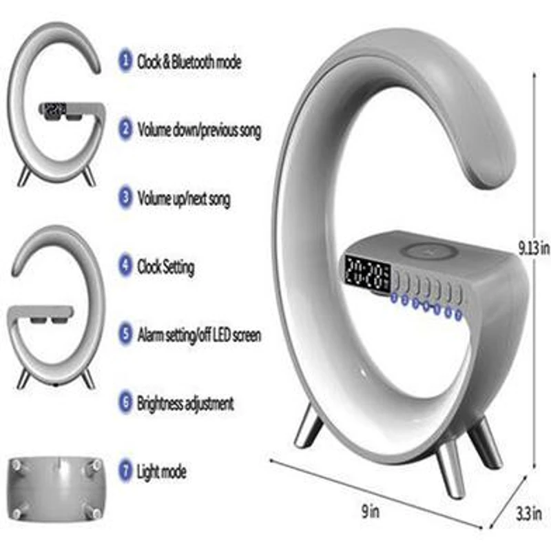 G63 Smart Light Sound Machine with Alarm Clock (P-648)  ডেলিভারী-চার্জ-ফ্রী - Image 4