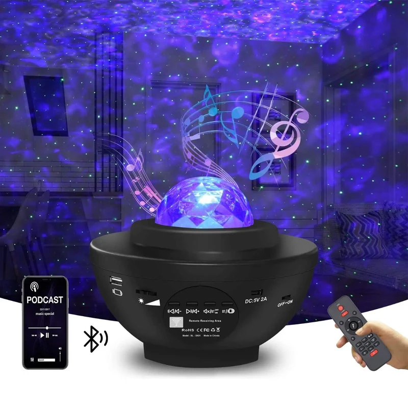 Galaxy Projector Starry Sky LED Night Light (P-1091)  ডেলিভারী চার্জ ফ্রী