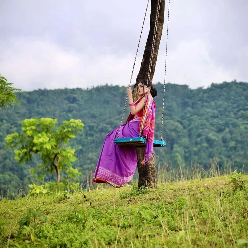Pure Tangail cotton sari (P-1407)-ডেলিভারী চার্জ ফ্রী - Image 3