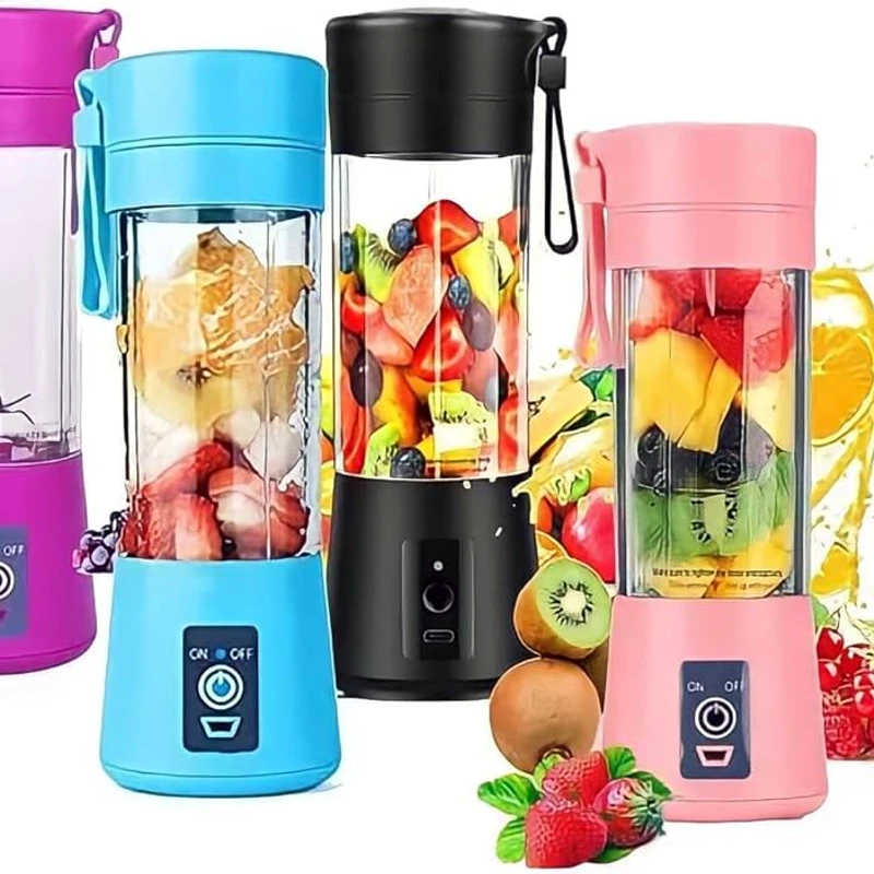USB Rechargable Mini Portable Fruit & Vegetable Blender - Green -ডেলিভারী চার্জ ফ্রী