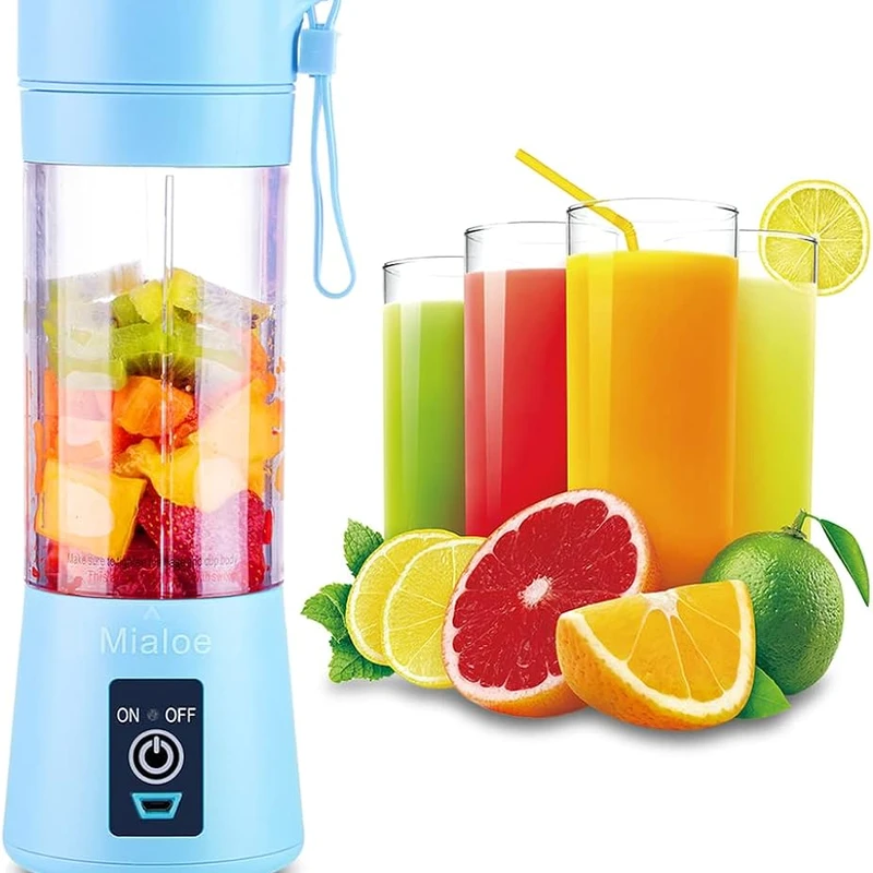 USB Rechargable Mini Portable Fruit & Vegetable Blender - Green -ডেলিভারী চার্জ ফ্রী