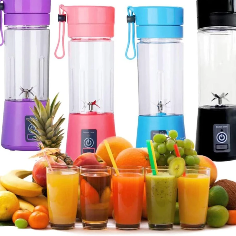 USB Rechargable Mini Portable Fruit & Vegetable Blender - Green -ডেলিভারী চার্জ ফ্রী - Image 3