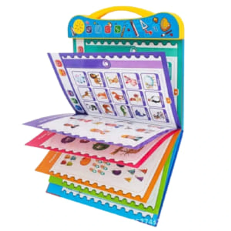 LCD Writing Tablet Drawing Pad- 8.5″ &  Intelligence Learning Books for Kids - with  Rechargeable cable- Combo PAck
