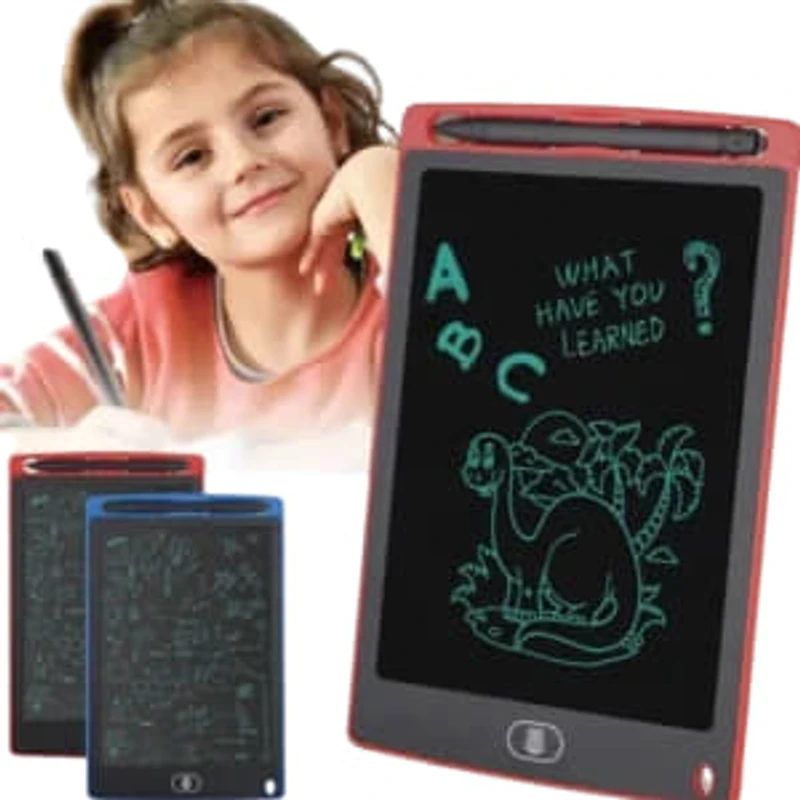 LCD Writing Tablet Drawing Pad- 8.5″ &  Intelligence Learning Books for Kids - with  Rechargeable cable- Combo PAck