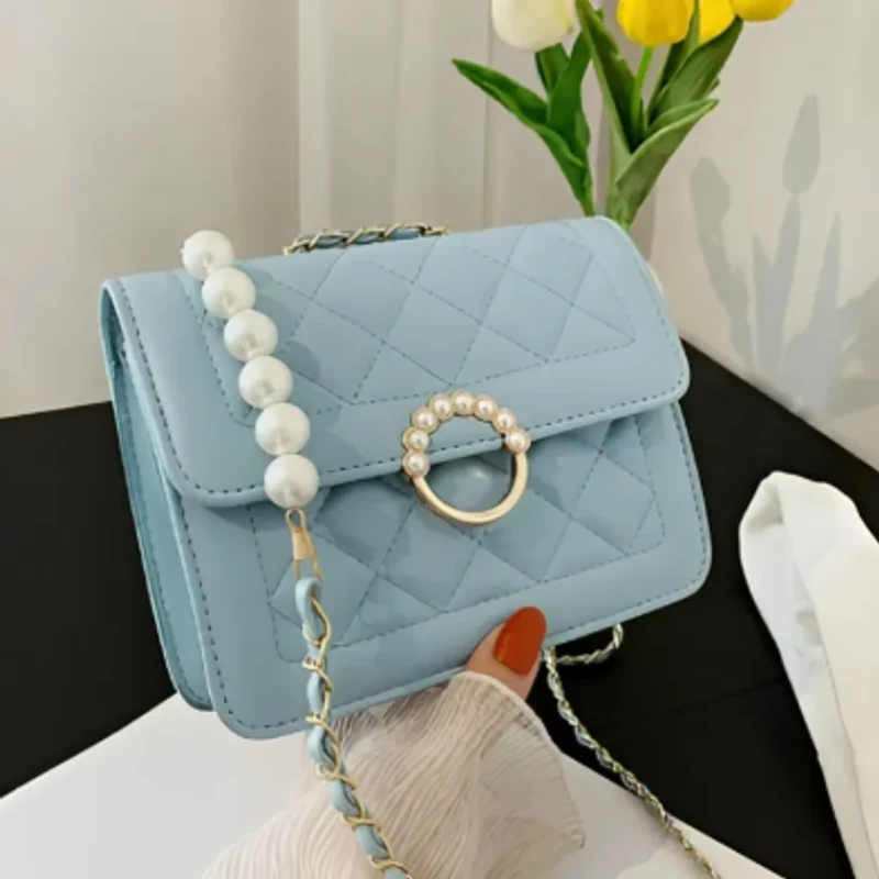 Pearl Leather Ladies Handbag (P-159) - ডেলিভারী চার্জ ফ্রী