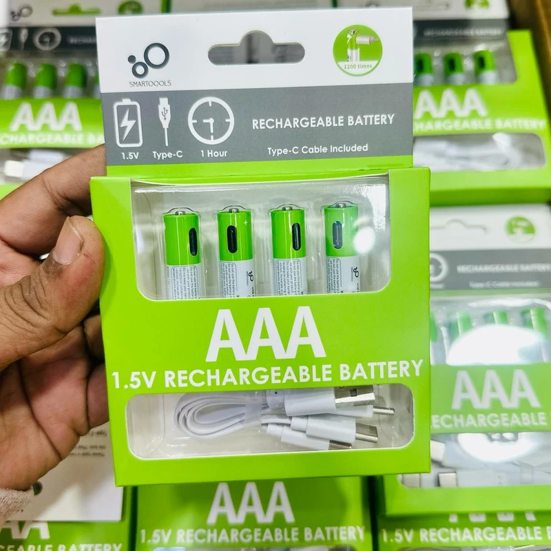 SmarToools RB40 AAA & AA 1.5V 750 mWh Rechargeable Battery (4Pcs Set) SmarToools RB40 AAA & AA 1.5V 750 mWh Rechargeable Battery (4Pcs Set) SmarToools RB40 AAA & AA 1.5V 750 mWh Rechargeable Battery (4Pcs Set) (P-1590)