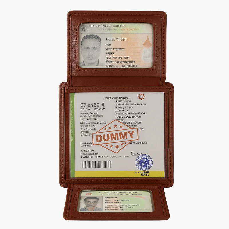 W3C-Standard Moto Wallet – Chocolate Color - Image 3