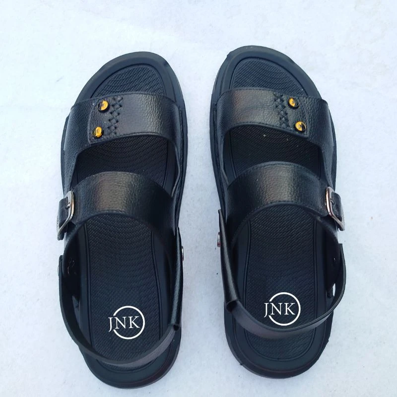 JNK Premium Leather juta | ১০০% গরুর রামরার ১০০% গ্যারান্টি | JS34 Black color - Image 3