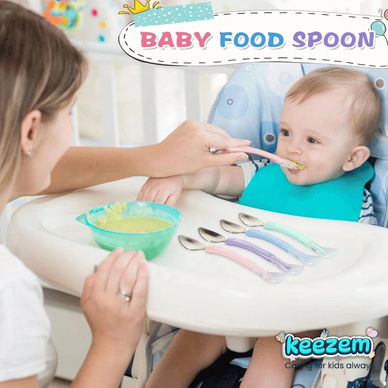 Double Head Baby Silicone Food Spoon