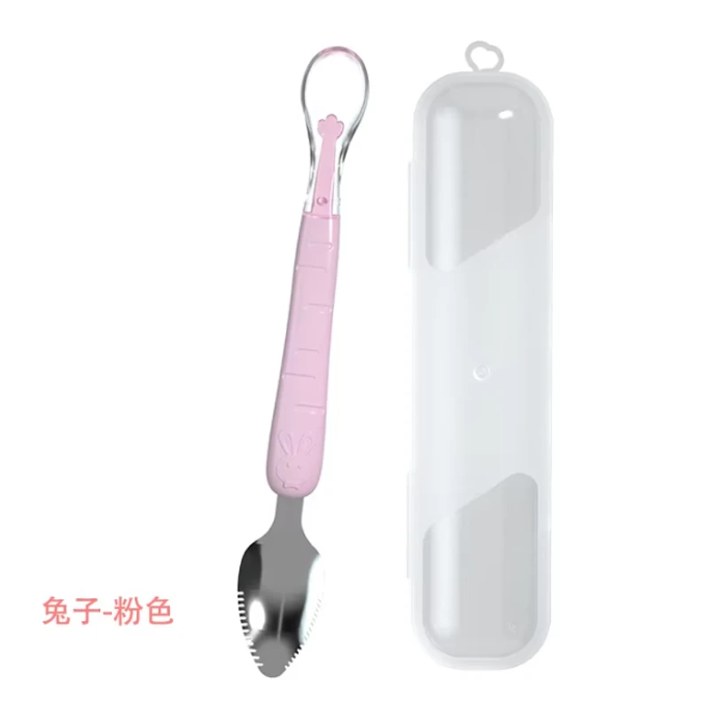 Double Head Baby Silicone Food Spoon - Thumbnail 9