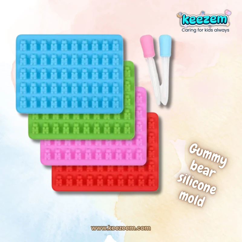 Gummy bear shape silicon mold