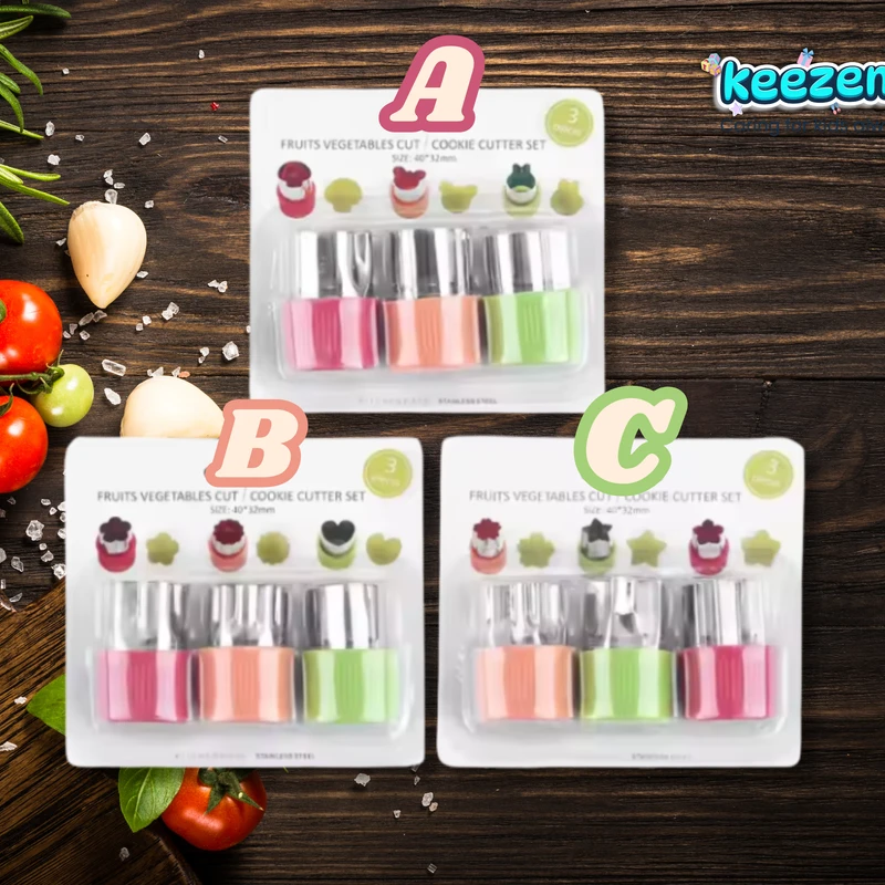 Vegetable Cutter Set - 3 pcs