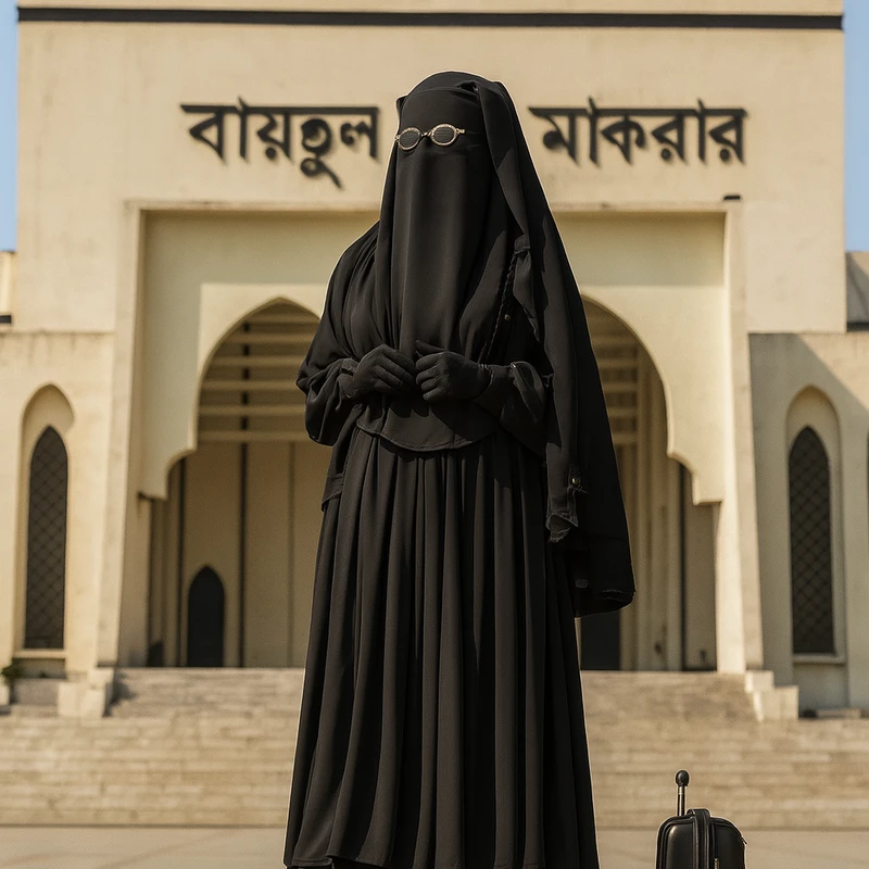 হুর লুক সামিয়া বোরকা সেট - Image 4