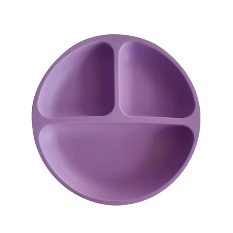 Silicone Baby Plate – BPA Free & Safe (Purple)