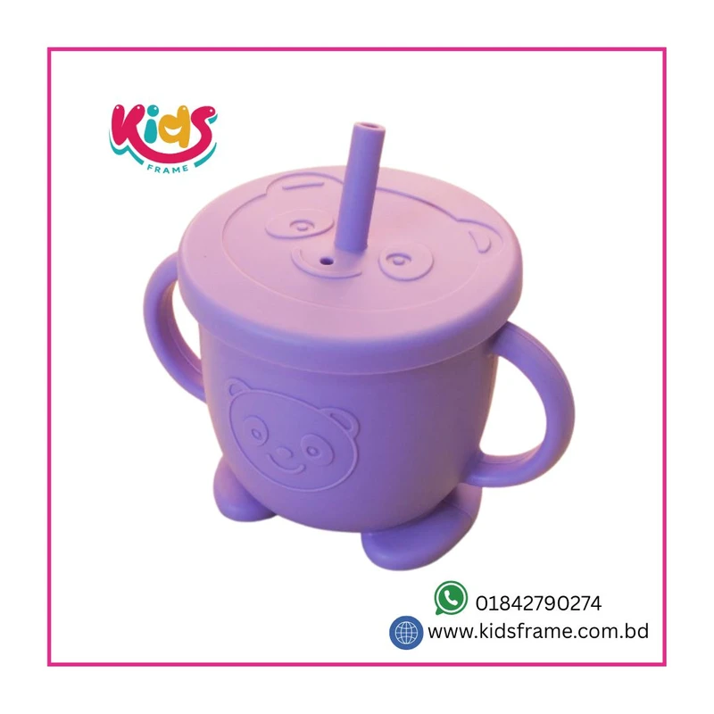 Bpa Free Silicone Baby Bibs For Eating (Purple)
