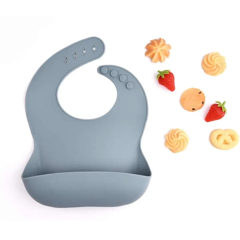 Bpa Free Silicone Baby Bibs For kids (Sky Blue)