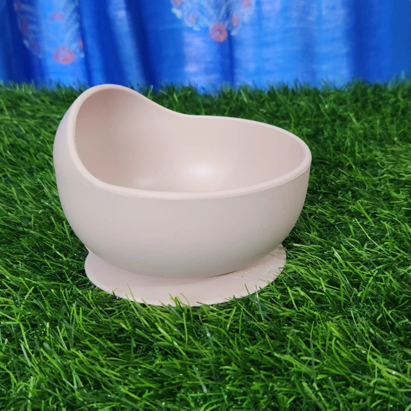 Baby Feeding silicone bowl set BPA Free (Peach Pink)