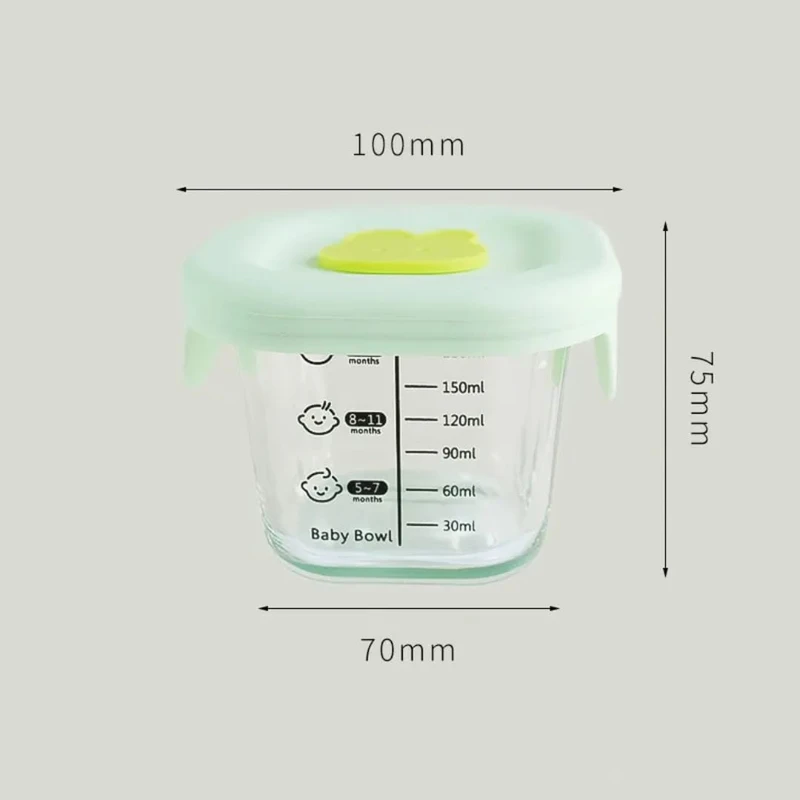 Glass Storage Containers  Baby Feeding Bowl With Lid - Image 4