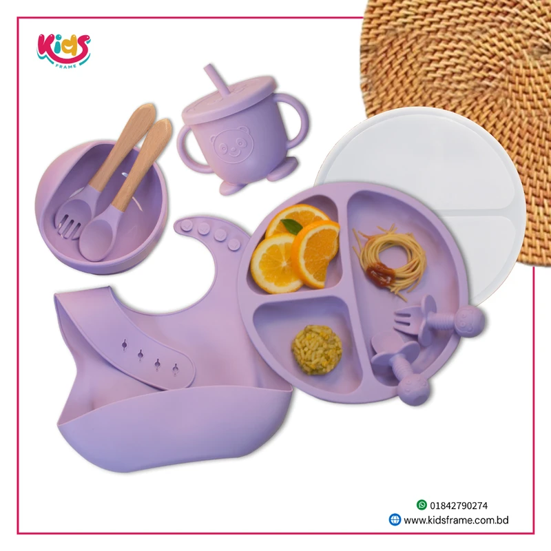 Silicone Baby Feeding Set – 9 PCS, BPA Free