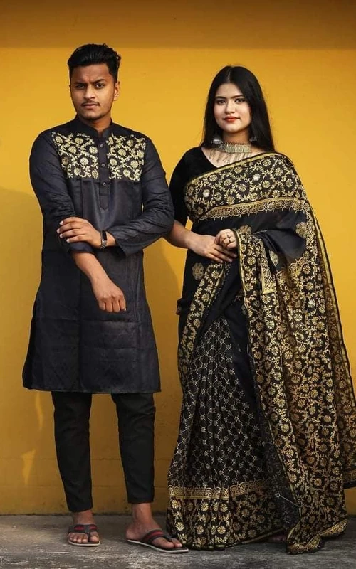 অবিশ্বাস্য সেলে শাড়ি পাঞ্জাবির কাপল ড্রেস