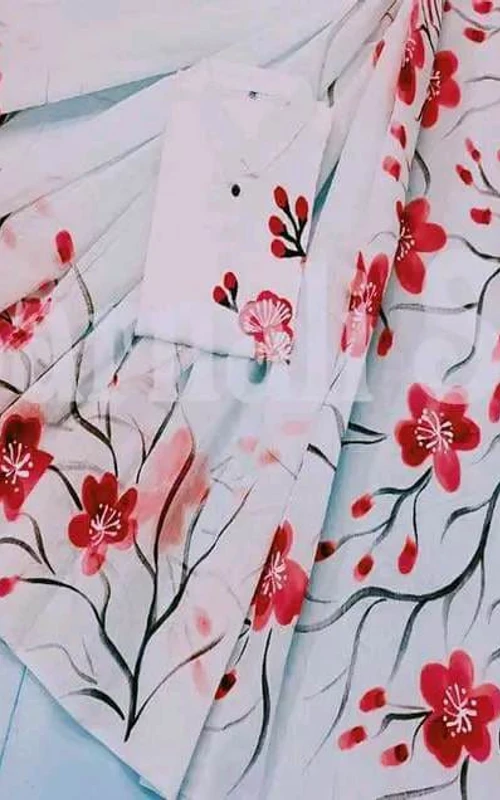 স্টাইল ও ভালোবাসার মিশেলে হ্যান্ড প্রিন্ট কাপল ড্রেস