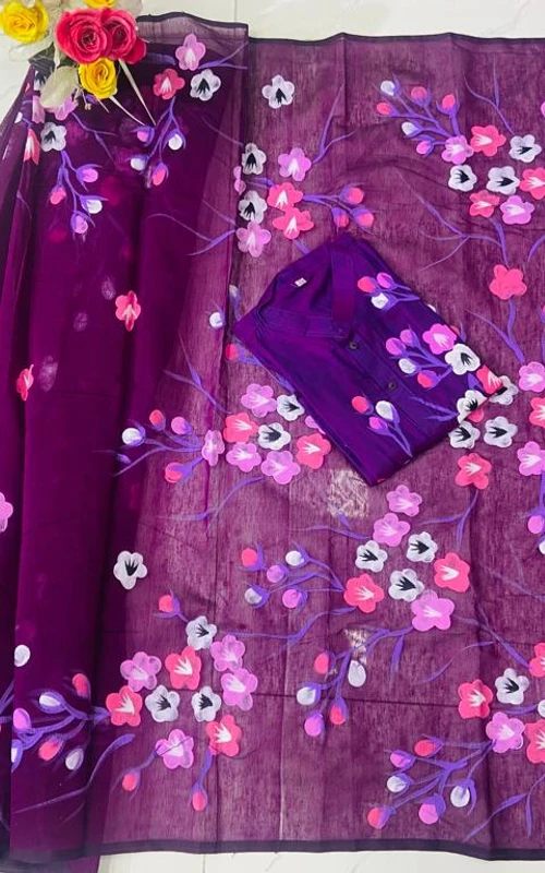 স্পেশাল ইভেন্টের জন্য স্পেশাল হ্যান্ড প্রিন্টকাপল ড্রেস
