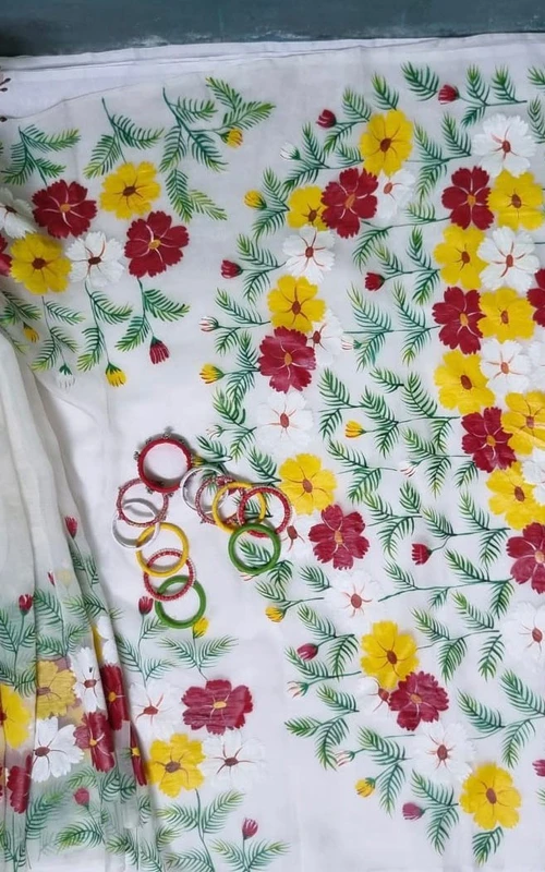 এক্সক্লুসিভ সেলে চমৎকার হ্যান্ড প্রিন্ট কাপল ড্রেস