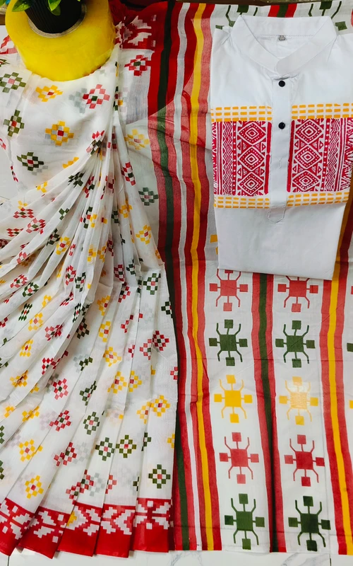 ডিসকাউন্ট অফারে শাড়ি পাঞ্জাবির কাপল ড্রেস