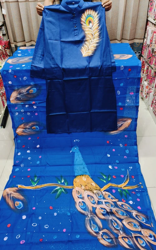 বাজেট ফ্রেন্ডলি স্টাইলিশ হ্যান্ড প্রিন্ট কাপল ড্রেস