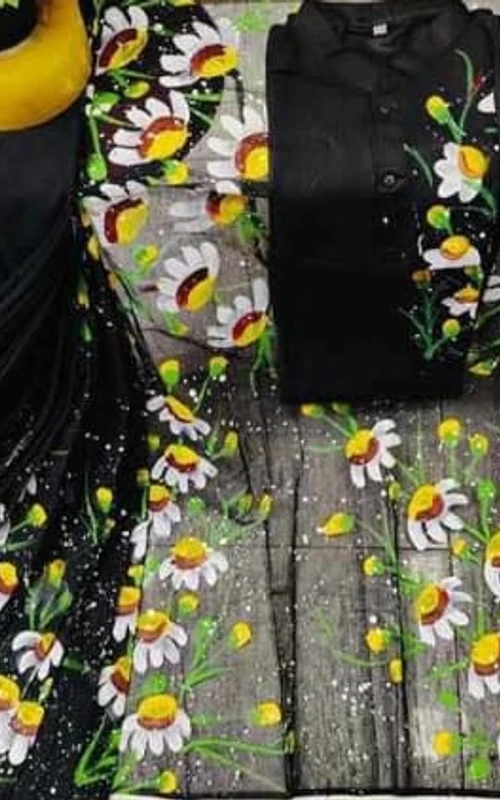 বাজার মাতানো ভাইরাল হ্যান্ড প্রিন্ট কাপল ড্রেস
