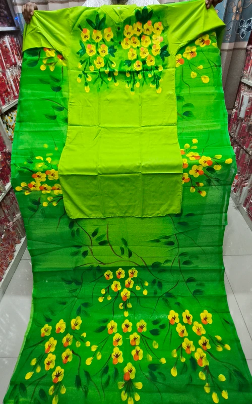 লাভলি কাপলদের জন্য স্পেশাল হ্যান্ড প্রিন্ট কাপল ড্রেস