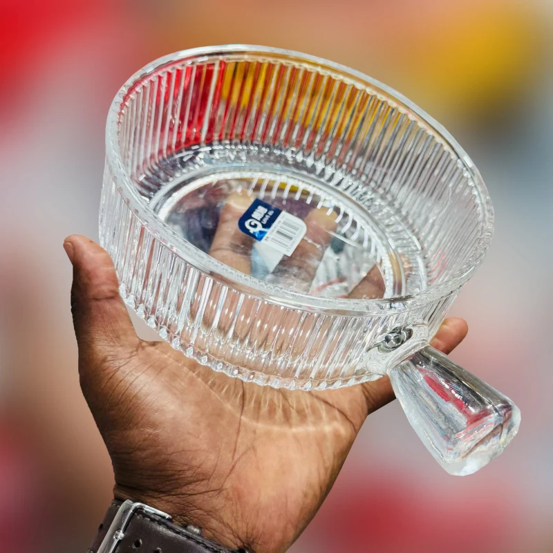 750 ml Glass Bowl Noodle Mole with Handle Resto Mole - Image 3