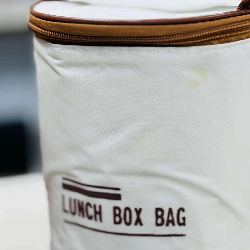 3 Pcs Stainless Steel Lunch Box with Bag & Spoon - Image 4