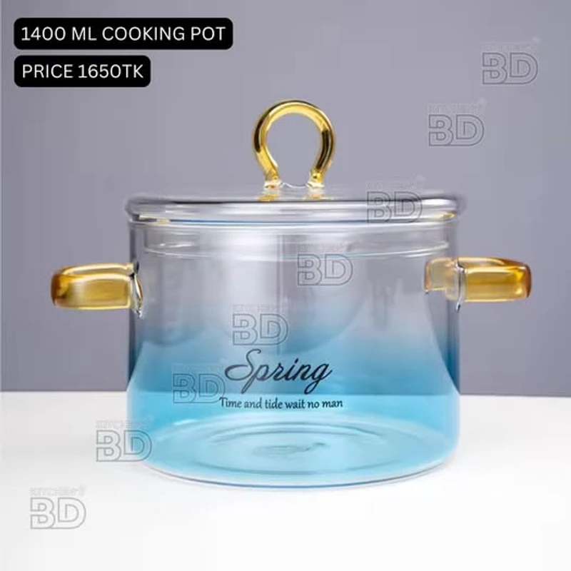 1400ml Durable Non-Stick Cooking Pot