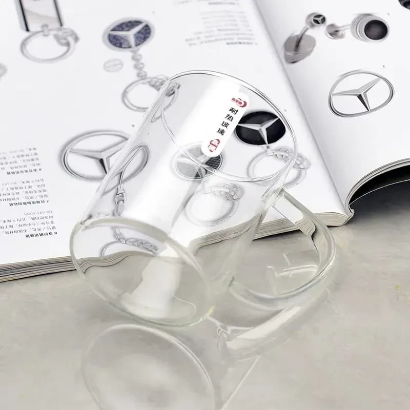 6pcs Fireproof Transparent Mug set 270ml