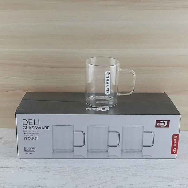 6pcs Fireproof Transparent Mug set 270ml - Image 3