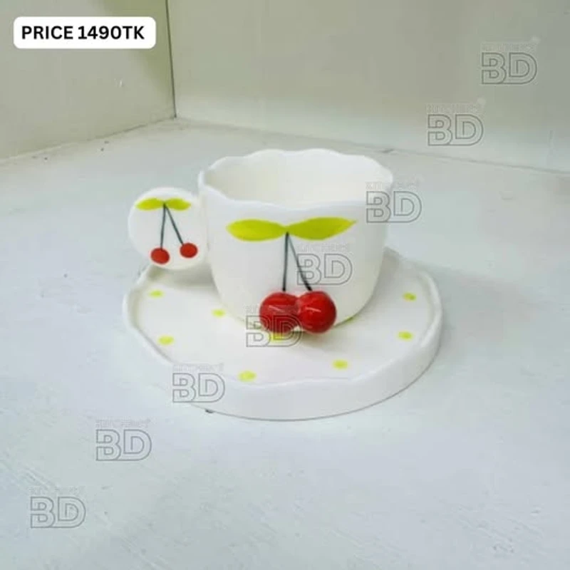 Ceramic Cup with Saucer – Sip in Style & Comfort