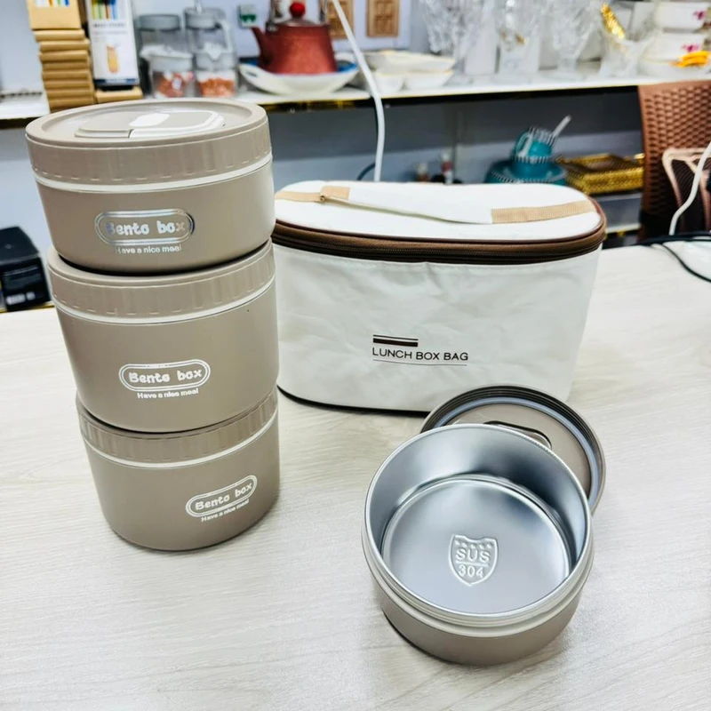 4Pcs Stainless Steel Lunch Box - Image 4