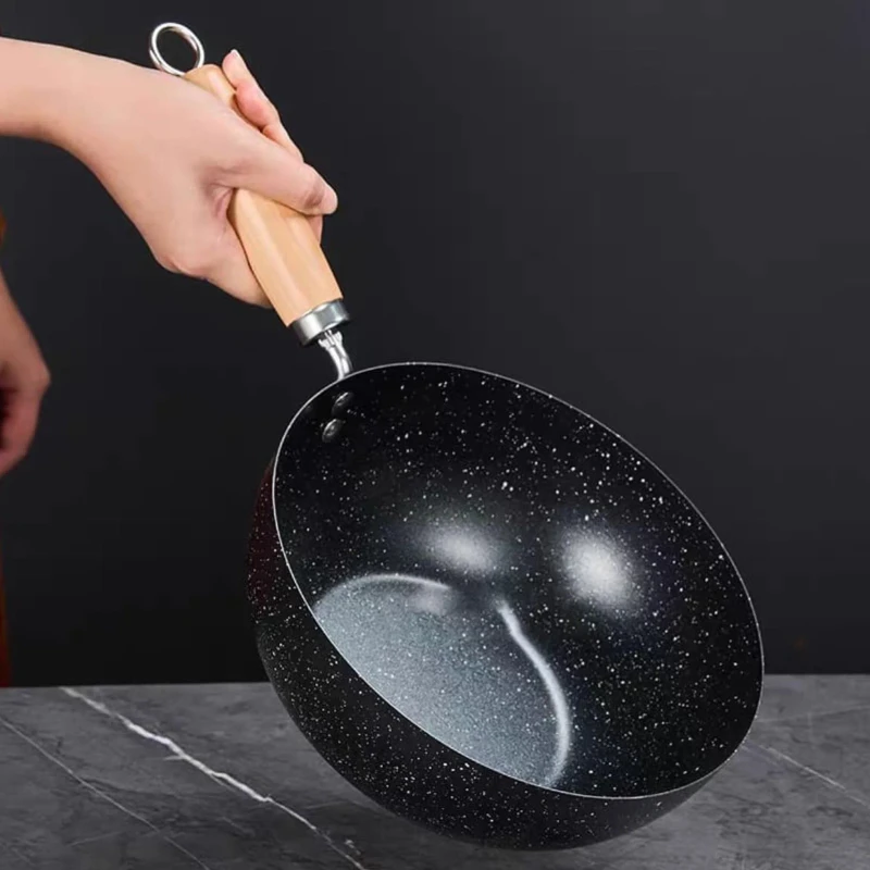 Non Stick Frying pan with wooden Handle