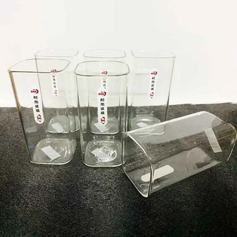 6pcs Square borosilicate Glass Set