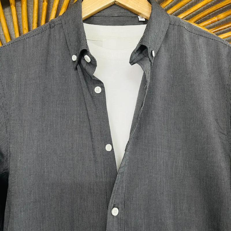 Y/D Soft Black Stripe Shirt