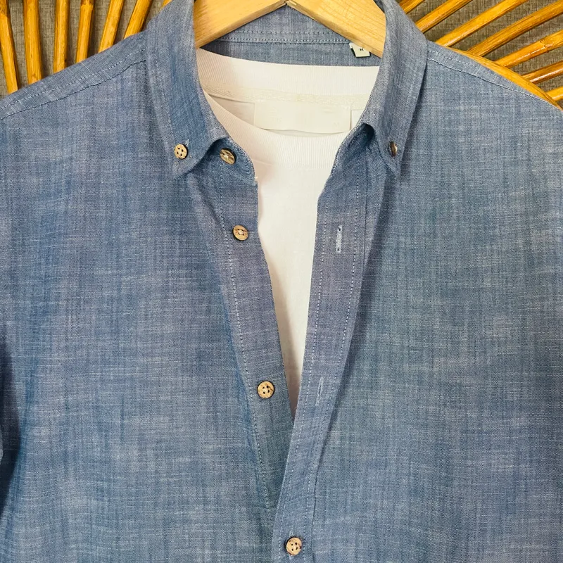 SKY BLUE Linen Shirt