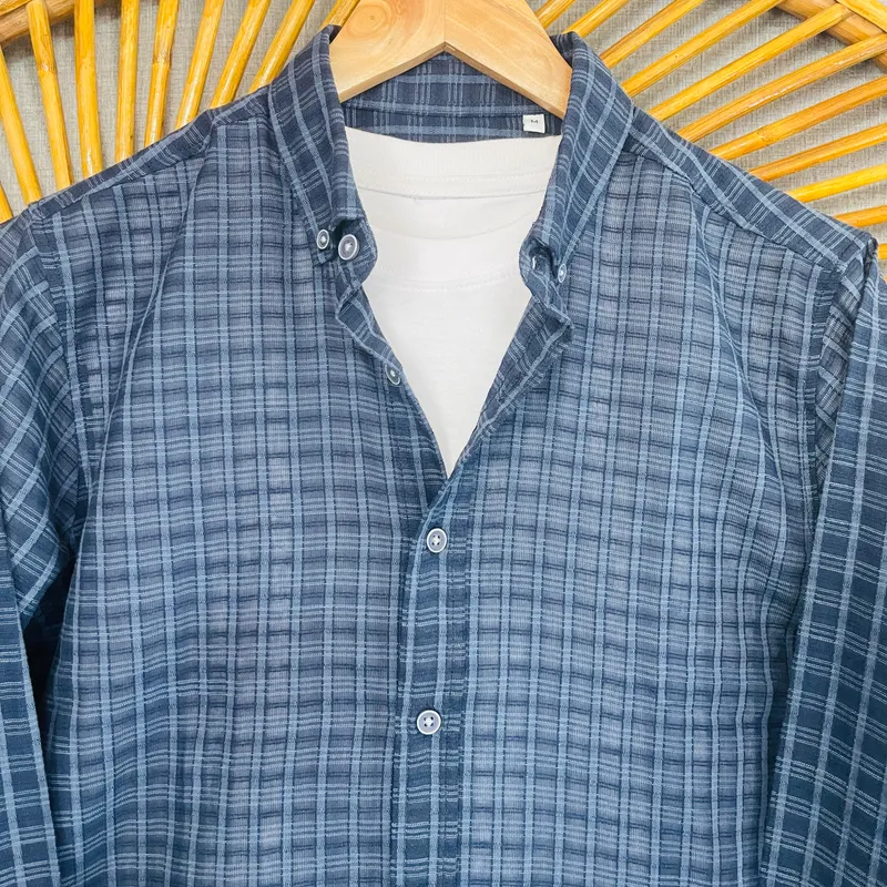 Light Check Blue Shirt